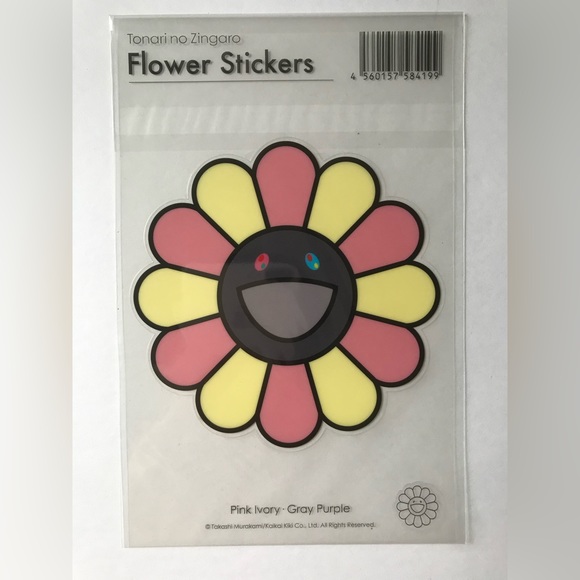 Takashi Murakami Flower Sticker Multicolor Kaikai Kiki Authentic
